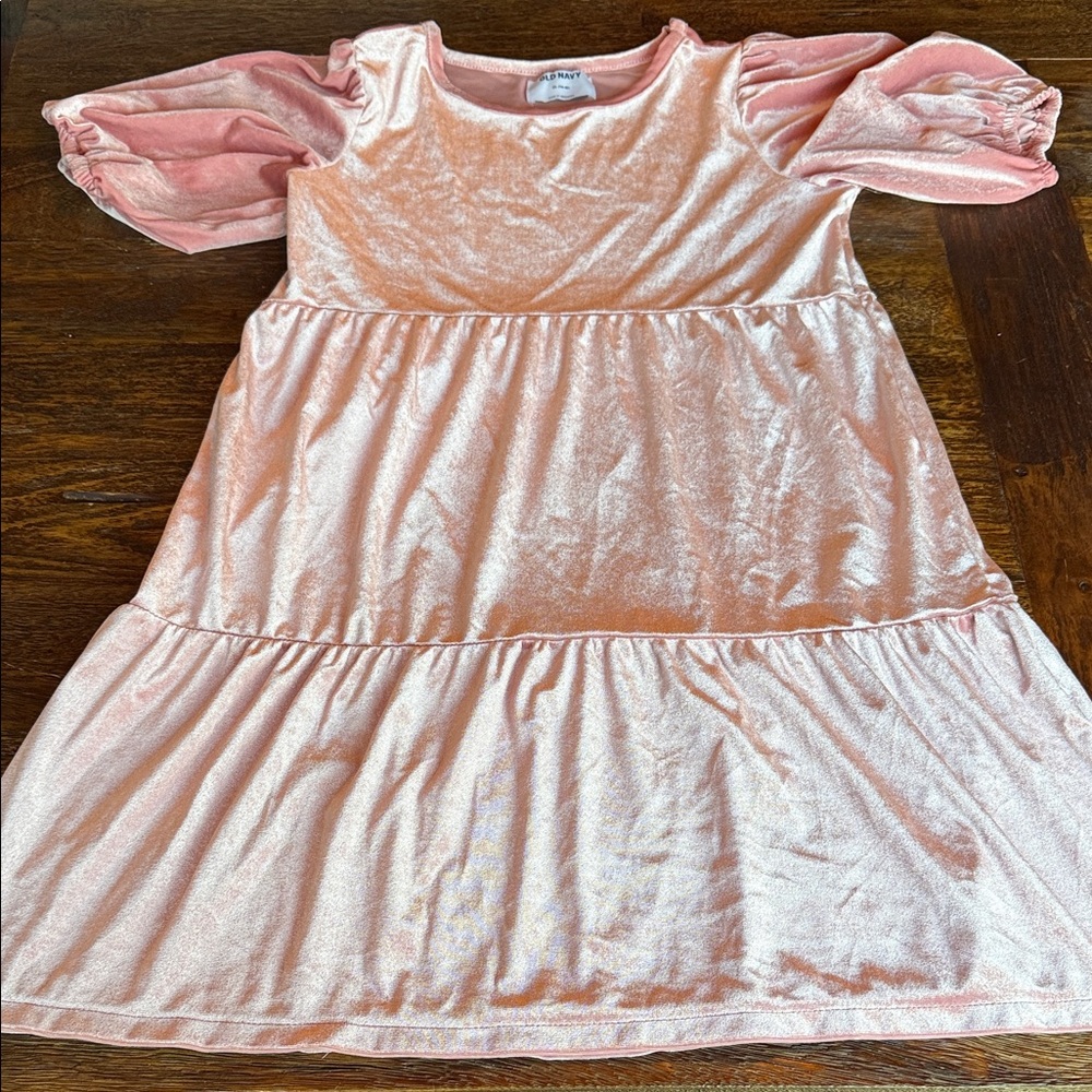 Pink Velvet Kids Dress (123)